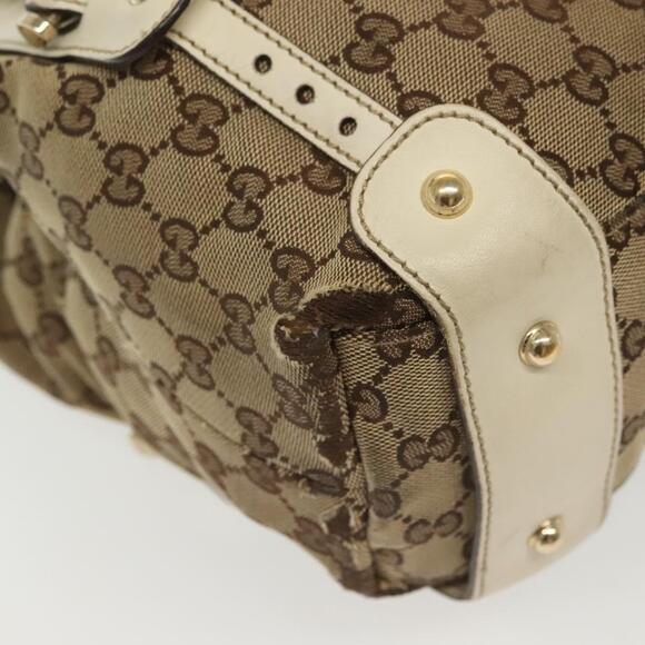 GUCCI GG Canvas Tote Bag Beige Gold - Picture 11 of 16
